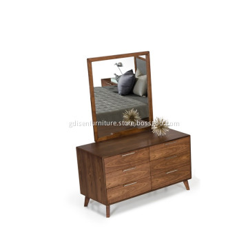 Nova Mid-Century Walnut Dresser